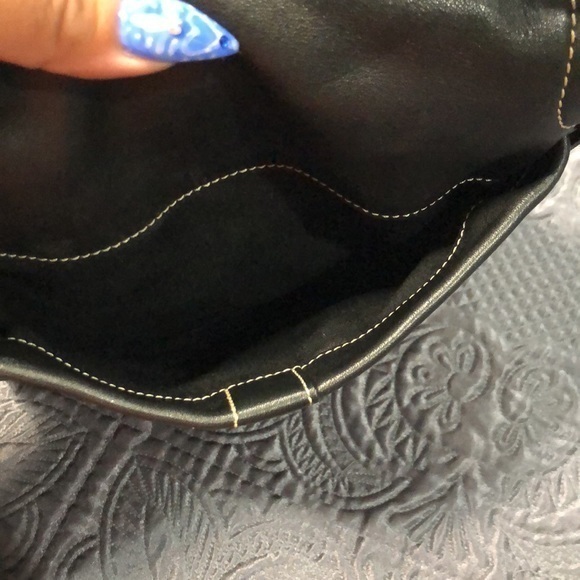 Coach vintage soho belted black flap‎ Leather Crossbody Bag Silver Buckle - Picture 8 of 10